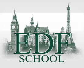 Логотип Edf School на Авиамоторной